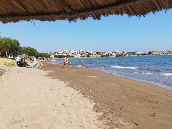 Gavvathas beach in Lesvos, Greece near the beachfront plot for sale