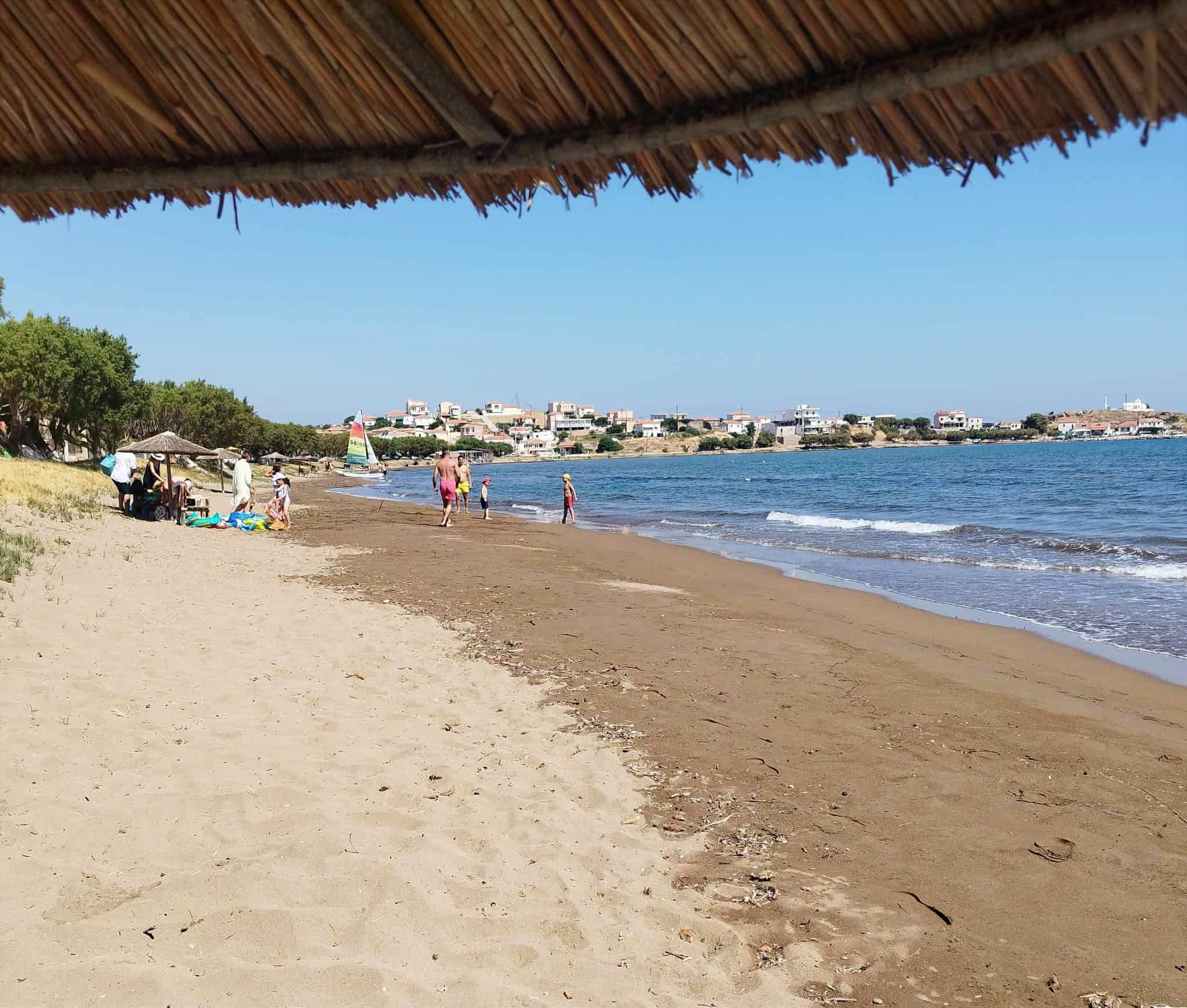 Gavvathas beach in Lesvos, Greece near the beachfront plot for sale