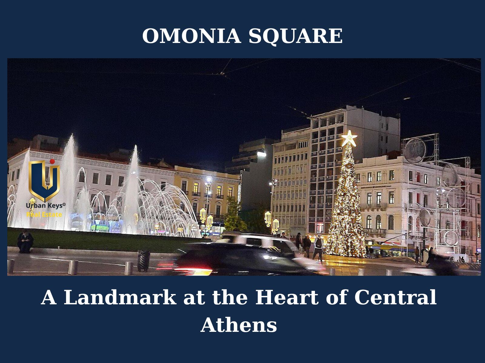 Omonia Square in central Athens near the commercial property at Pireos 1