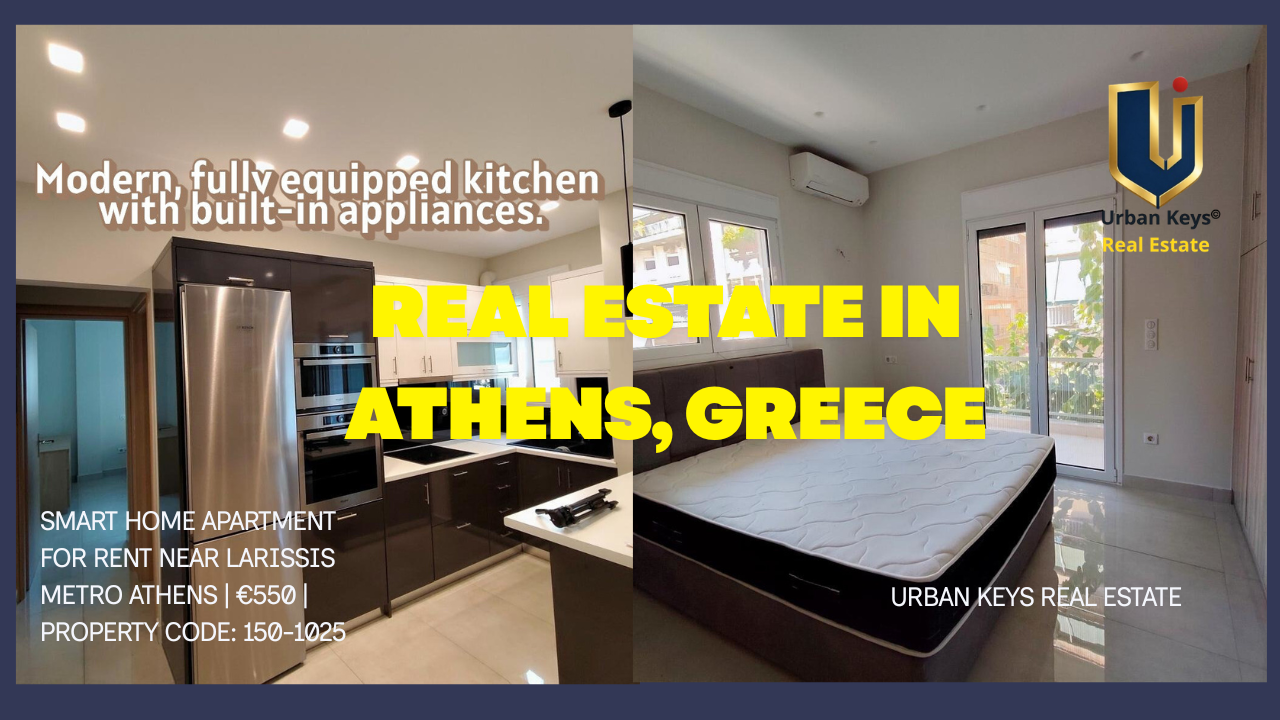 Smart Home Apartment for Rent near Larissis Metro | 150-1025 Fully renovated Smart Home apartment for rent near Larissis Metro in Athens